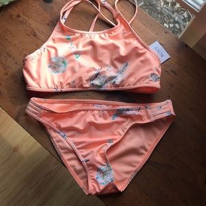Roxy Brand NWT size 12 girls swimsuit/ rash guard